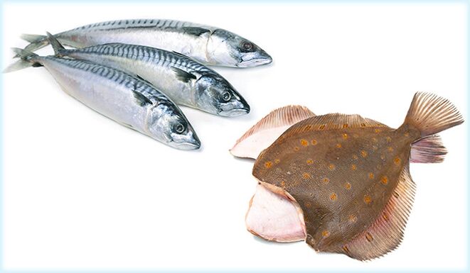 고등어와 가자미 - 남성의 효능을 증가시키는 물고기